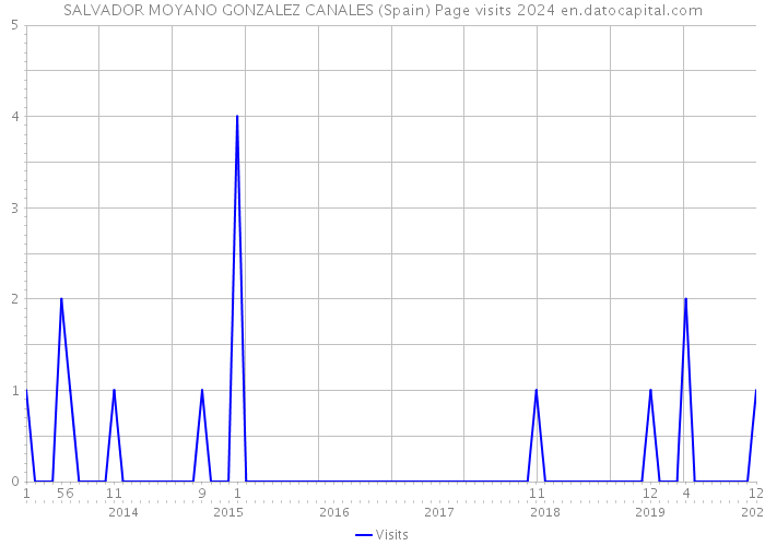 SALVADOR MOYANO GONZALEZ CANALES (Spain) Page visits 2024 