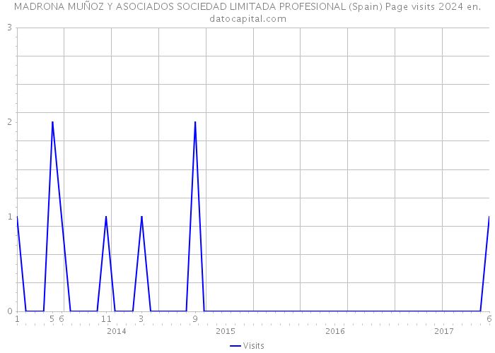 MADRONA MUÑOZ Y ASOCIADOS SOCIEDAD LIMITADA PROFESIONAL (Spain) Page visits 2024 
