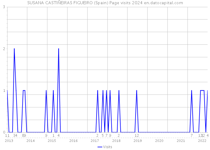 SUSANA CASTIÑEIRAS FIGUEIRO (Spain) Page visits 2024 