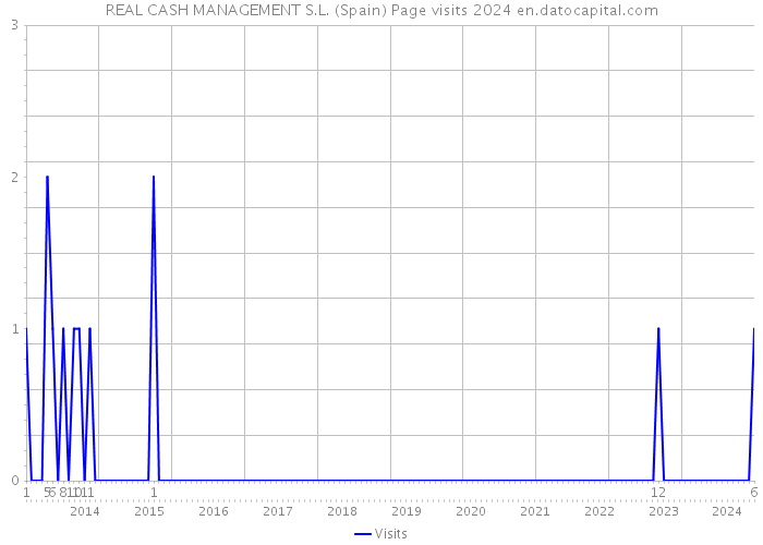 REAL CASH MANAGEMENT S.L. (Spain) Page visits 2024 