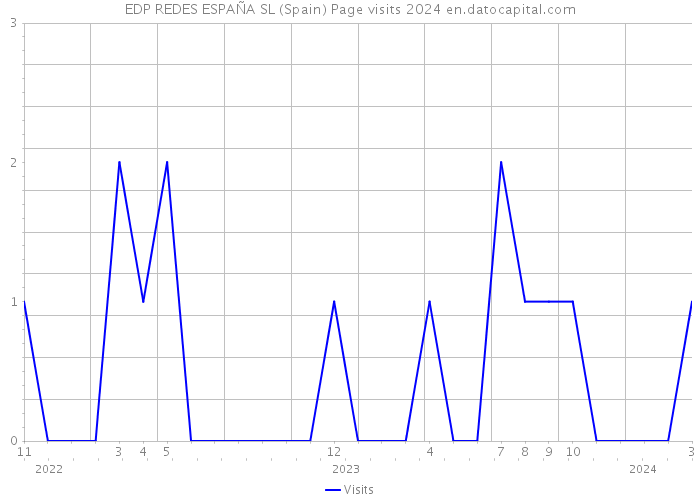 EDP REDES ESPAÑA SL (Spain) Page visits 2024 