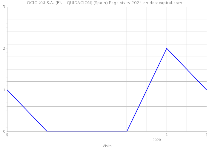 OCIO XXI S.A. (EN LIQUIDACION) (Spain) Page visits 2024 