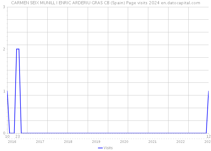 CARMEN SEIX MUNILL I ENRIC ARDERIU GRAS CB (Spain) Page visits 2024 