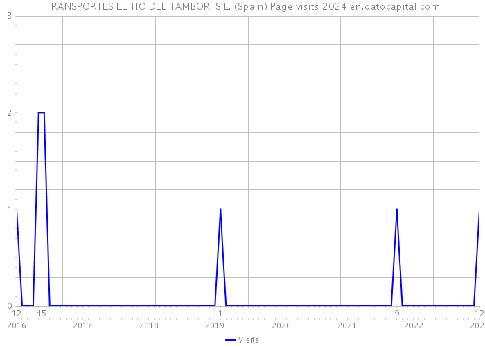 TRANSPORTES EL TIO DEL TAMBOR S.L. (Spain) Page visits 2024 