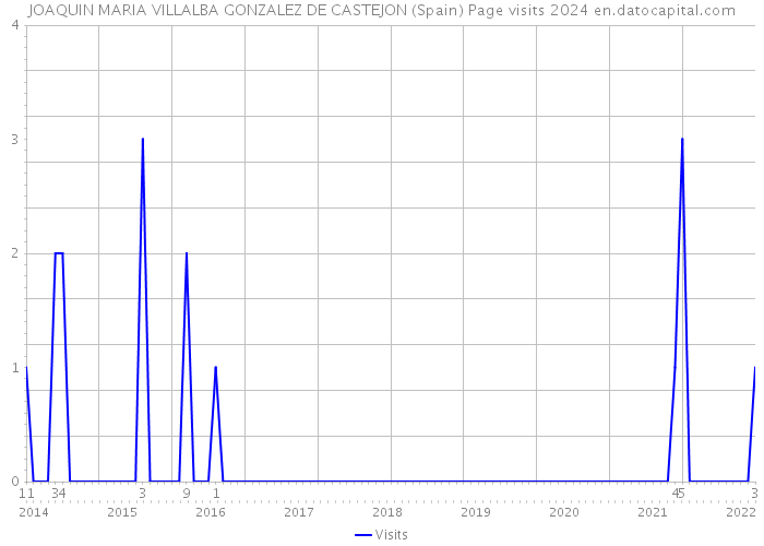JOAQUIN MARIA VILLALBA GONZALEZ DE CASTEJON (Spain) Page visits 2024 