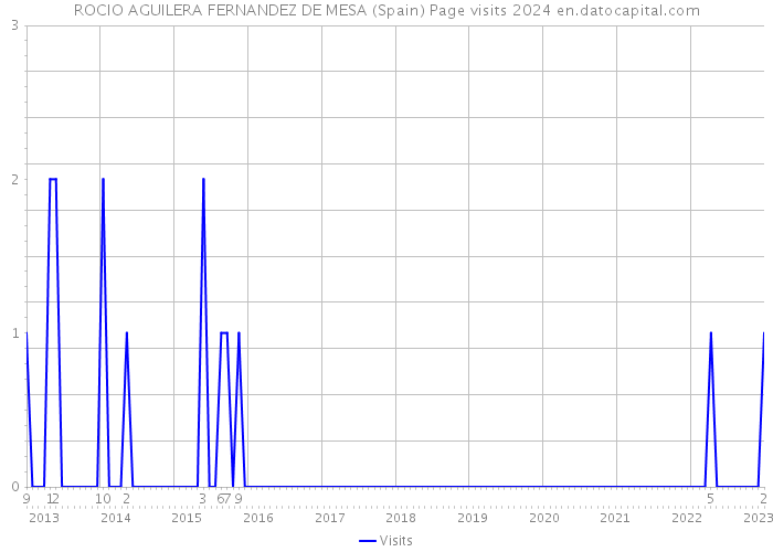 ROCIO AGUILERA FERNANDEZ DE MESA (Spain) Page visits 2024 