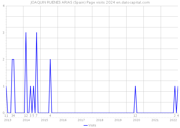 JOAQUIN RUENES ARIAS (Spain) Page visits 2024 