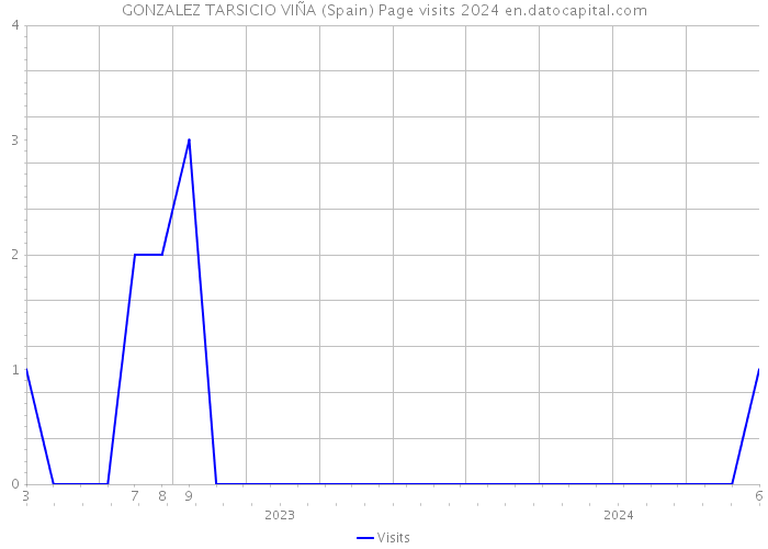 GONZALEZ TARSICIO VIÑA (Spain) Page visits 2024 
