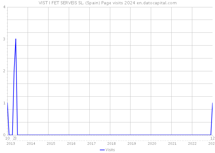 VIST I FET SERVEIS SL. (Spain) Page visits 2024 