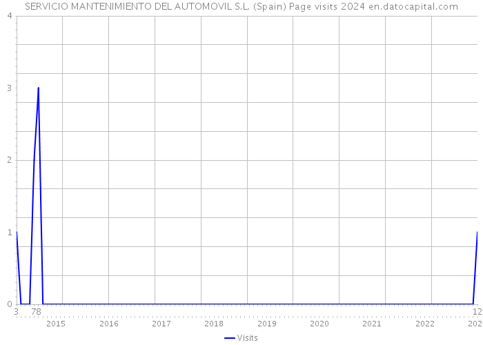 SERVICIO MANTENIMIENTO DEL AUTOMOVIL S.L. (Spain) Page visits 2024 