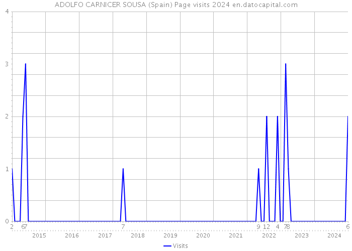 ADOLFO CARNICER SOUSA (Spain) Page visits 2024 