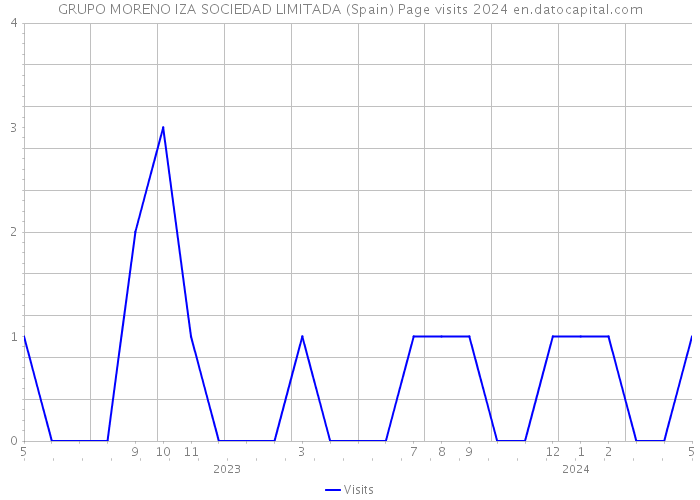 GRUPO MORENO IZA SOCIEDAD LIMITADA (Spain) Page visits 2024 