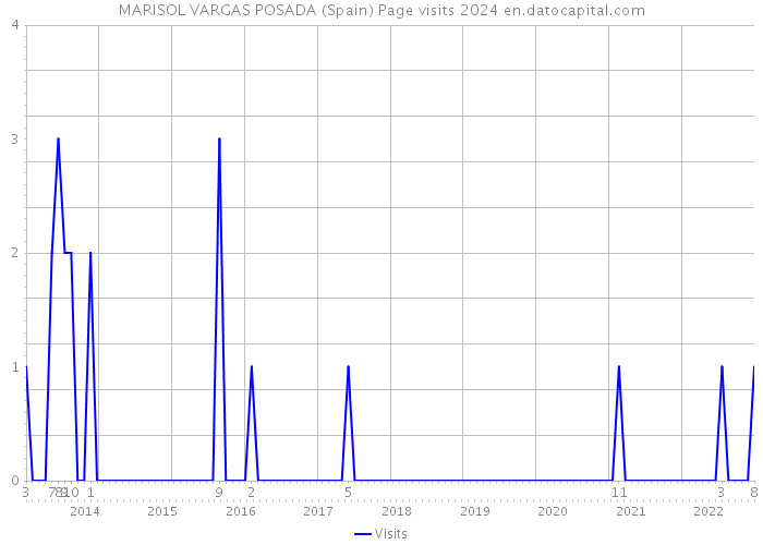 MARISOL VARGAS POSADA (Spain) Page visits 2024 