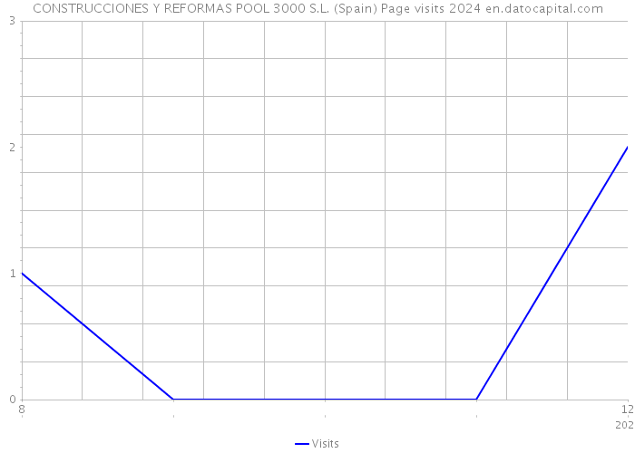 CONSTRUCCIONES Y REFORMAS POOL 3000 S.L. (Spain) Page visits 2024 