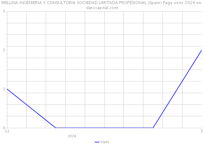 MELLINA INGENIERIA Y CONSULTORIA SOCIEDAD LIMITADA PROFESIONAL (Spain) Page visits 2024 