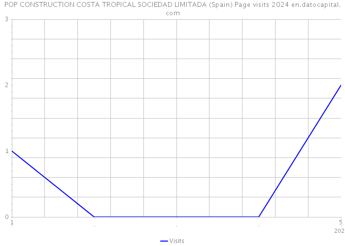 POP CONSTRUCTION COSTA TROPICAL SOCIEDAD LIMITADA (Spain) Page visits 2024 