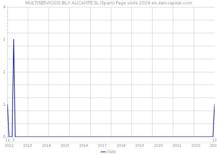 MULTISERVICIOS BILY ALICANTE SL (Spain) Page visits 2024 