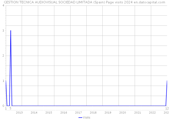 GESTION TECNICA AUDIOVISUAL SOCIEDAD LIMITADA (Spain) Page visits 2024 