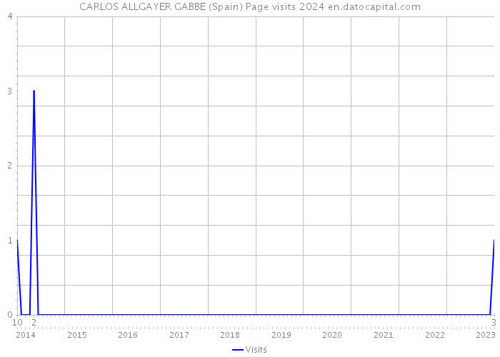 CARLOS ALLGAYER GABBE (Spain) Page visits 2024 