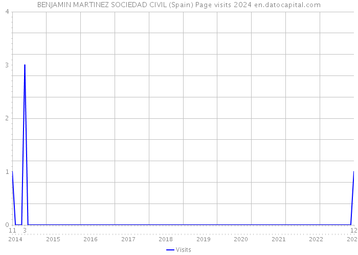 BENJAMIN MARTINEZ SOCIEDAD CIVIL (Spain) Page visits 2024 