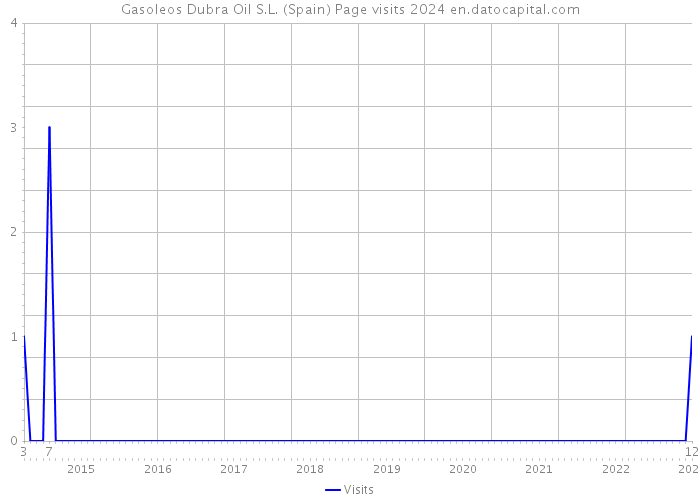 Gasoleos Dubra Oil S.L. (Spain) Page visits 2024 