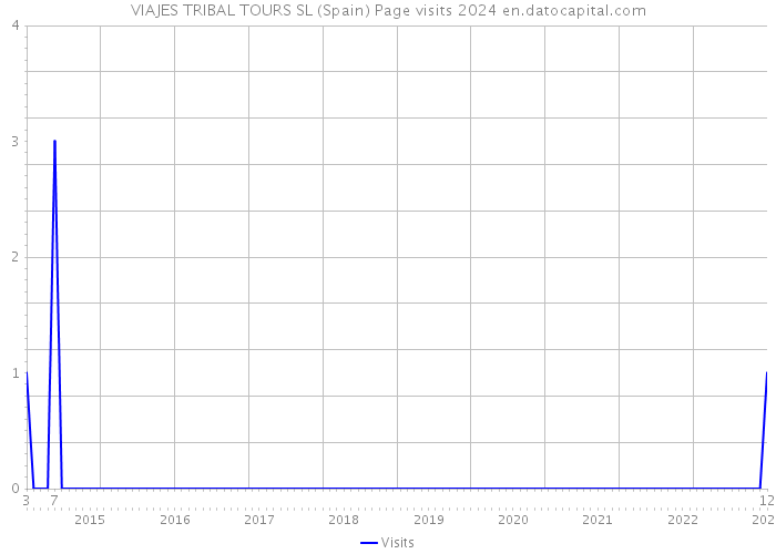 VIAJES TRIBAL TOURS SL (Spain) Page visits 2024 