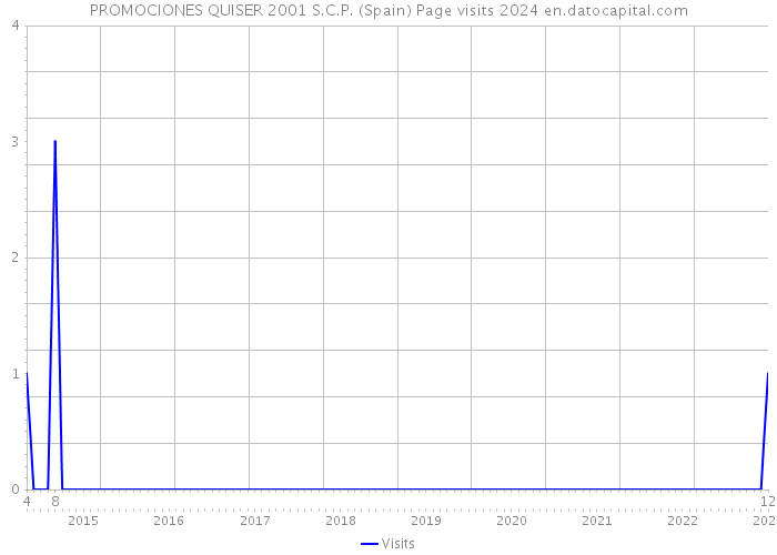 PROMOCIONES QUISER 2001 S.C.P. (Spain) Page visits 2024 