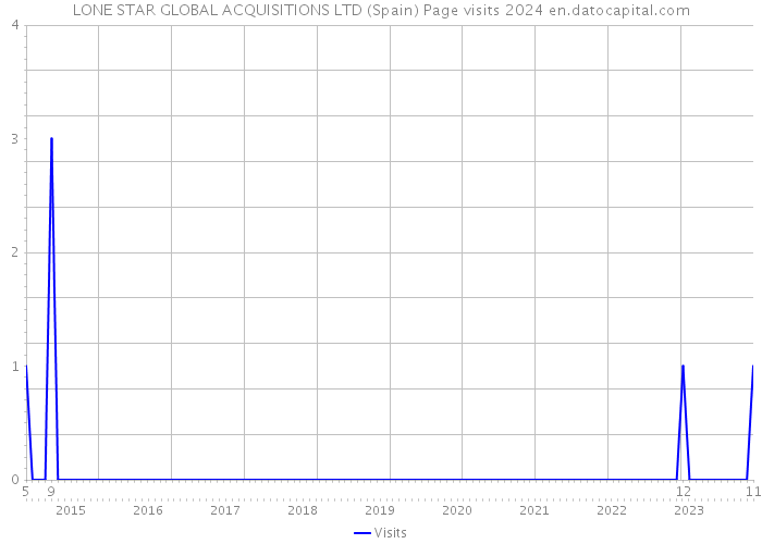 LONE STAR GLOBAL ACQUISITIONS LTD (Spain) Page visits 2024 