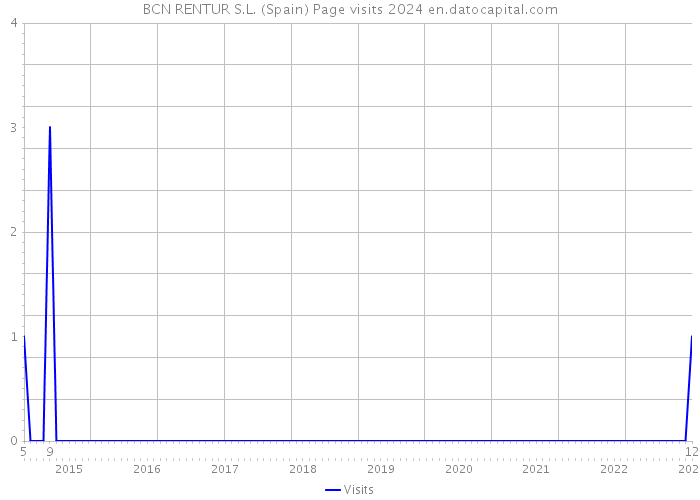 BCN RENTUR S.L. (Spain) Page visits 2024 