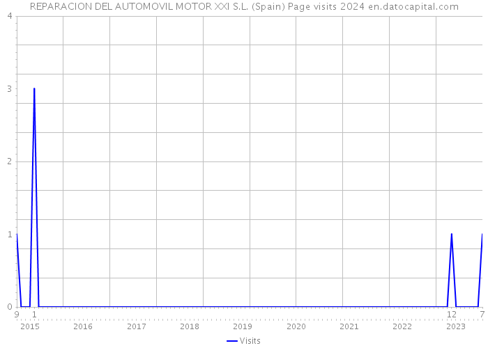REPARACION DEL AUTOMOVIL MOTOR XXI S.L. (Spain) Page visits 2024 