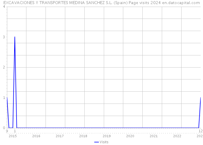 EXCAVACIONES Y TRANSPORTES MEDINA SANCHEZ S.L. (Spain) Page visits 2024 