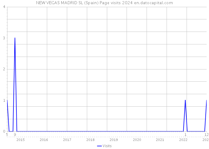 NEW VEGAS MADRID SL (Spain) Page visits 2024 