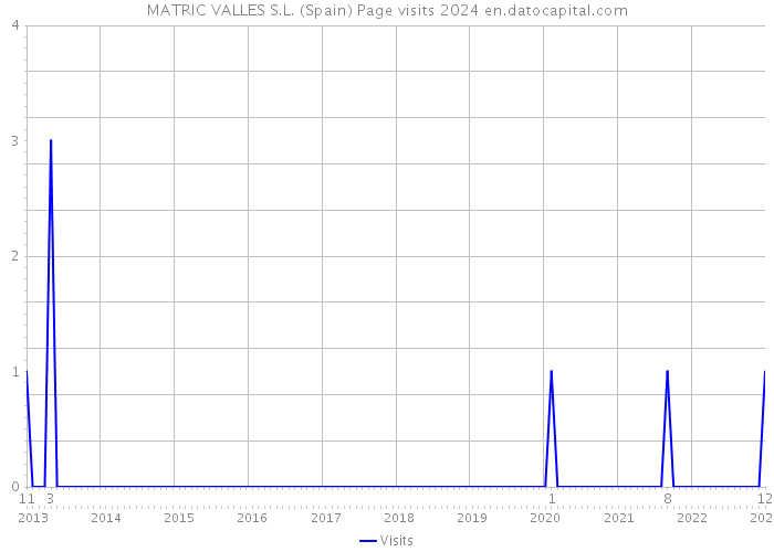 MATRIC VALLES S.L. (Spain) Page visits 2024 