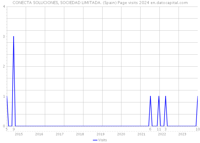 CONECTA SOLUCIONES, SOCIEDAD LIMITADA. (Spain) Page visits 2024 
