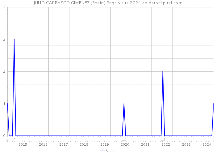 JULIO CARRASCO GIMENEZ (Spain) Page visits 2024 