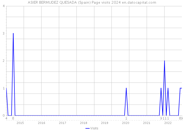 ASIER BERMUDEZ QUESADA (Spain) Page visits 2024 