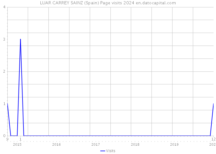 LUAR CARREY SAINZ (Spain) Page visits 2024 