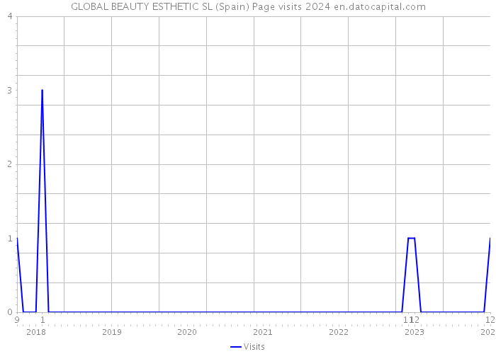GLOBAL BEAUTY ESTHETIC SL (Spain) Page visits 2024 