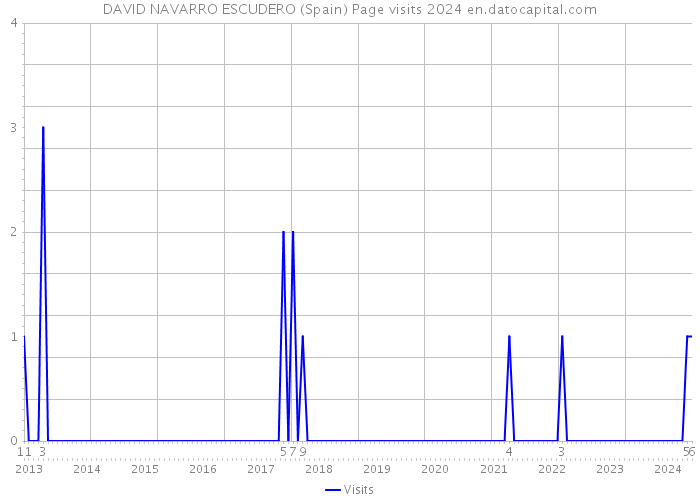 DAVID NAVARRO ESCUDERO (Spain) Page visits 2024 