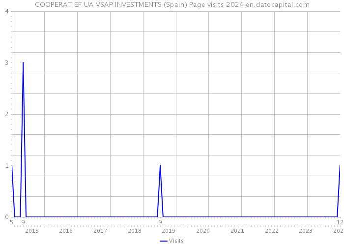 COOPERATIEF UA VSAP INVESTMENTS (Spain) Page visits 2024 