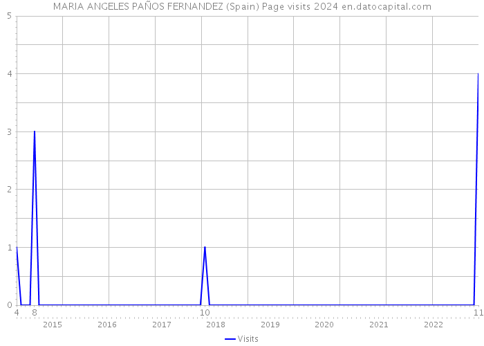 MARIA ANGELES PAÑOS FERNANDEZ (Spain) Page visits 2024 