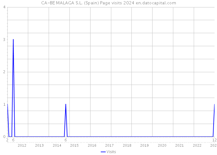CA-BE MALAGA S.L. (Spain) Page visits 2024 