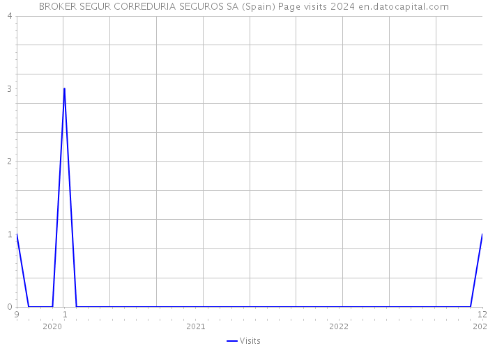 BROKER SEGUR CORREDURIA SEGUROS SA (Spain) Page visits 2024 