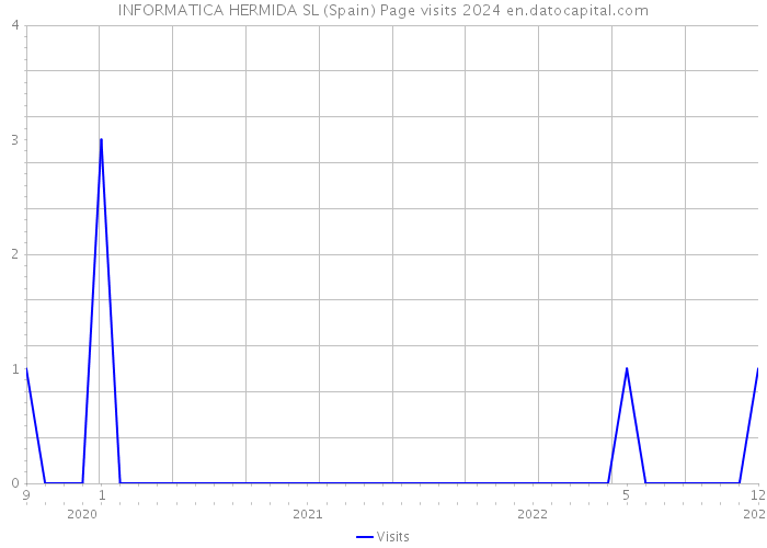 INFORMATICA HERMIDA SL (Spain) Page visits 2024 