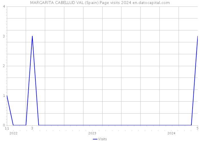 MARGARITA CABELLUD VAL (Spain) Page visits 2024 
