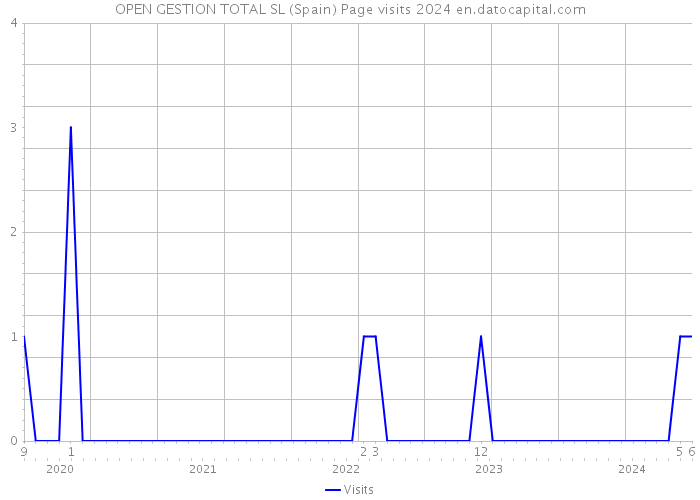 OPEN GESTION TOTAL SL (Spain) Page visits 2024 