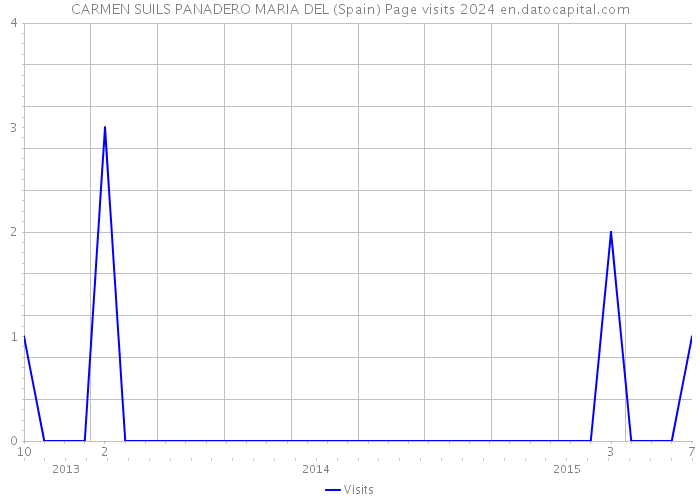 CARMEN SUILS PANADERO MARIA DEL (Spain) Page visits 2024 