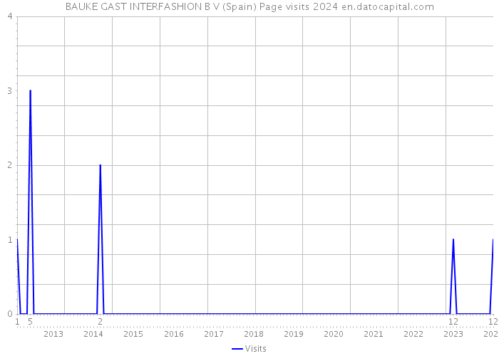 BAUKE GAST INTERFASHION B V (Spain) Page visits 2024 