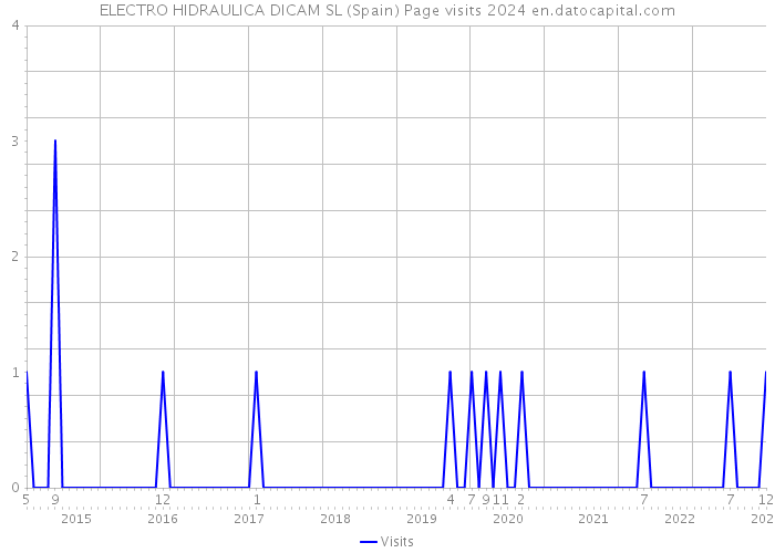 ELECTRO HIDRAULICA DICAM SL (Spain) Page visits 2024 