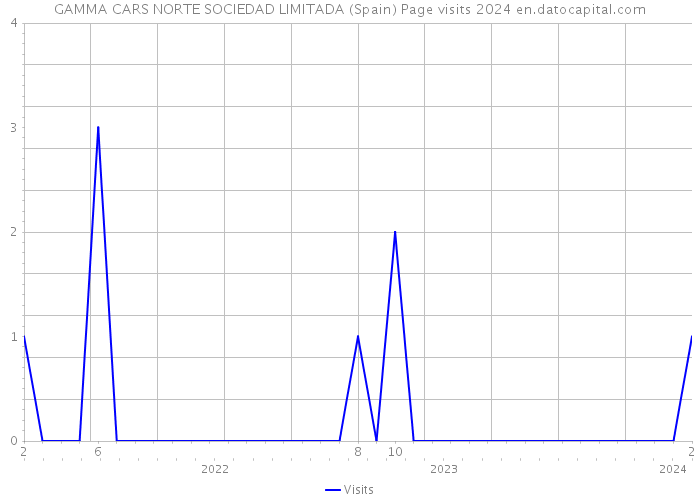 GAMMA CARS NORTE SOCIEDAD LIMITADA (Spain) Page visits 2024 